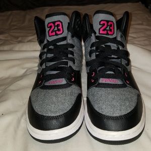 Black, Pink & Gray Girls Air Jordans!